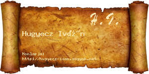Hugyecz Iván névjegykártya