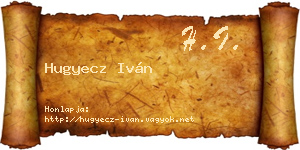 Hugyecz Iván névjegykártya
