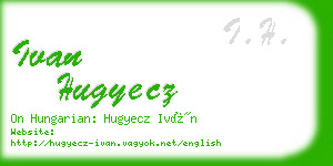 ivan hugyecz business card